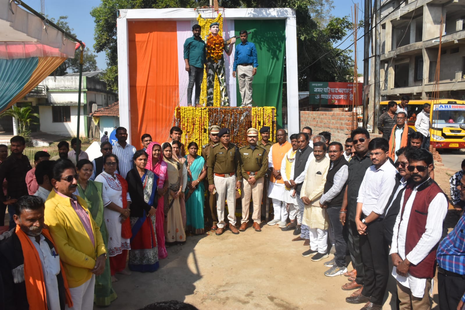 वीरबाला बिन्दु कुमरे के शहीद दिवस पर बरघाट में मनाया गया 'नगर गौरव दिवस