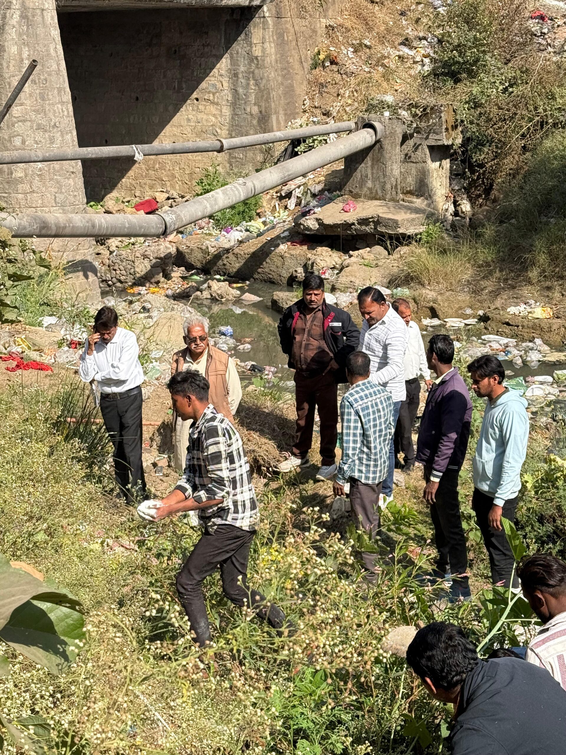आंदोलन की चेतावनी के बाद : प्रारंभ हुआ नर्मदेश्वर घाट का निर्माण