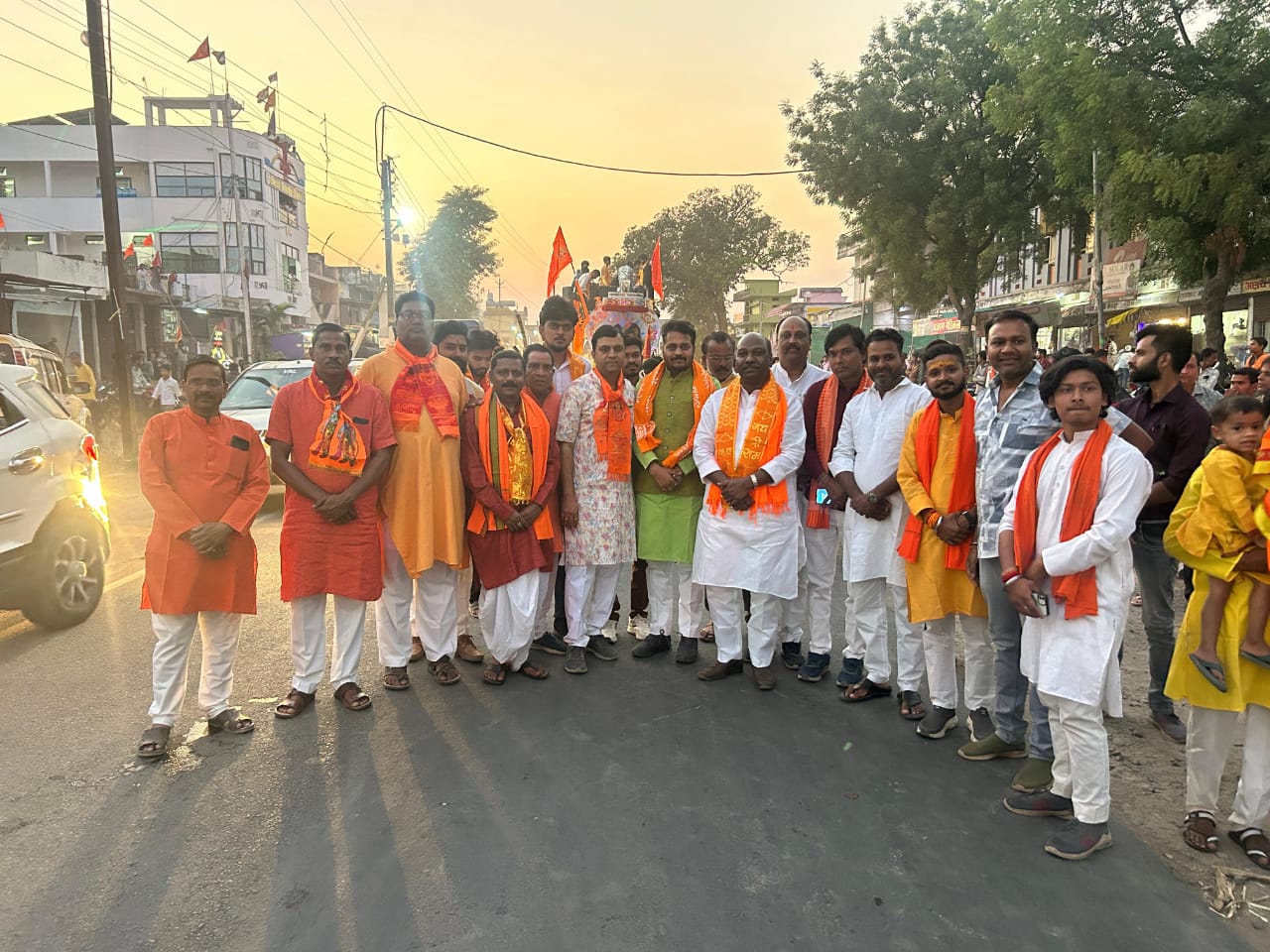 हिन्दू नववर्ष पर नकली भव्य चुनरी व शोभायात्रा- विधायक कमल मर्सकोले हुये शामिल