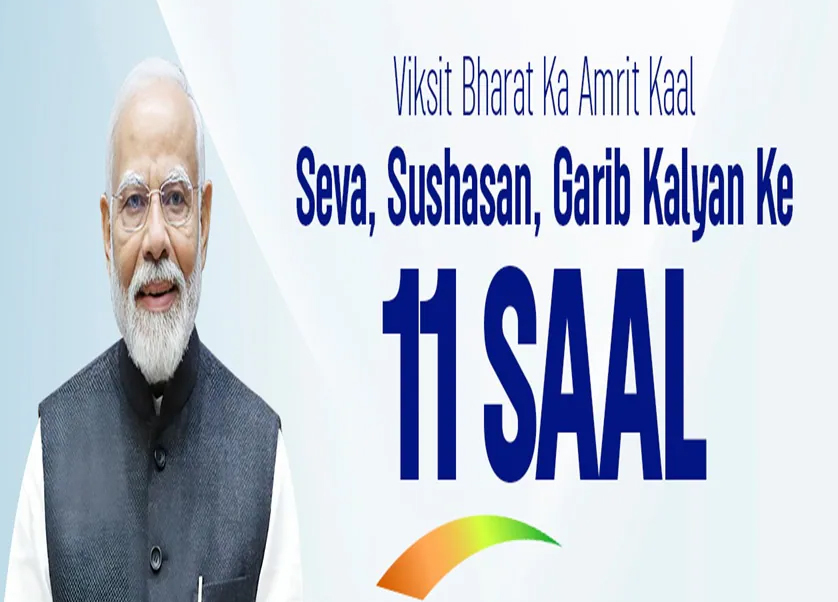 मोदी युग के 11 वर्ष : सेवा, सुशासन और सुरक्षा की त्रिवेणी