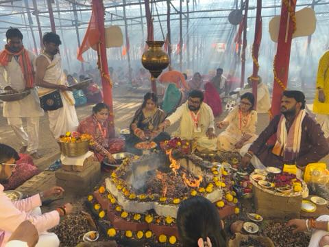 सांसद बंटी विवेक साहू के माध्यम से जिलेवासियों को मिल रहा 1008 कुण्डीय सहस्त्र चंडी महायज्ञ का पुण्य लाभ