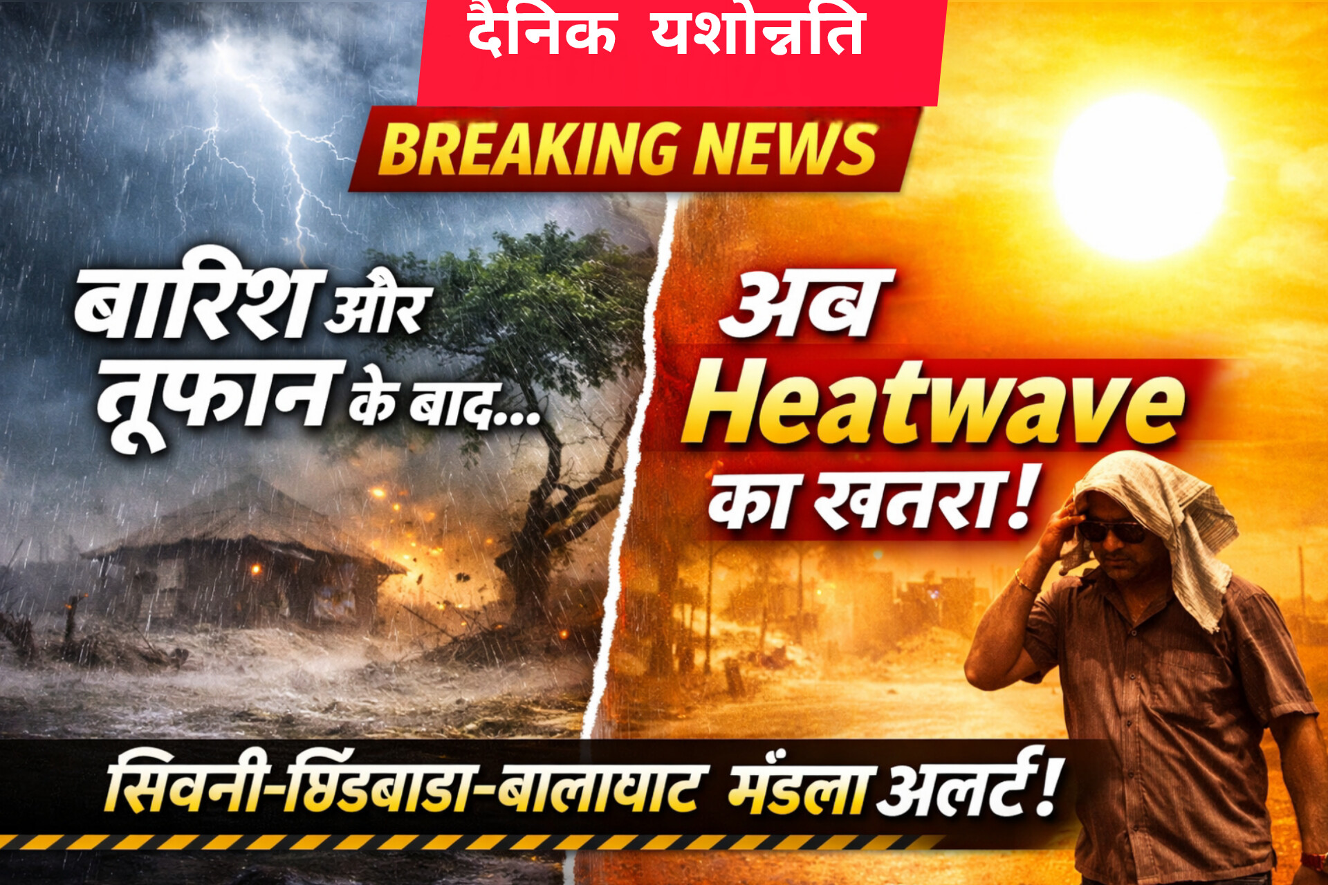 सिवनी-बालाघाट-मंडला में मौसम का पलटवार, बारिश-आंधी के बाद अब Heatwave की दस्तक!