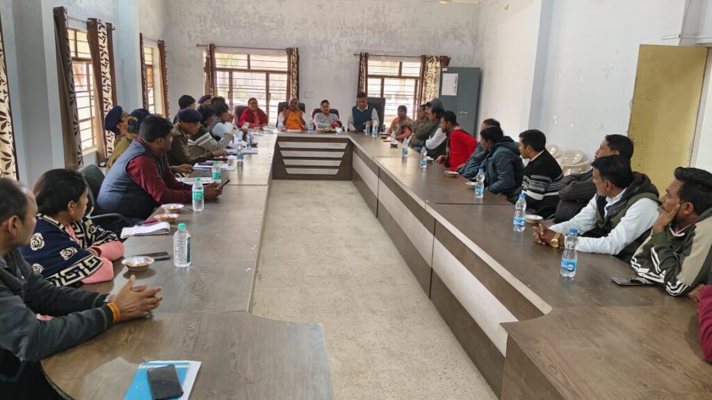 बरघाट विधानसभा मे थाने के नवीन सीमांकन के लिए हुई बैठक - Seoni News