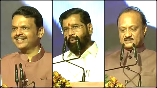 महाराष्ट्र में देवेन्द्र फडणवीस ने मुख्यमंत्री पद की ली शपथ, भाजपा कार्यकर्ताओं में हर्ष सिवनी यशो:- महाराष्ट्र के मुख्यमंत्री (Chief Minister of Maharashtra) के रूप में देवेन्द्र फडणवीस (Devendra Fadnavis)  ने शपथ ग्रहण (swearing in) की उनके साथ एकनाथ शिंदे एवं अजित पवार (Eknath Shinde and Ajit Pawar) ने डिप्टी सीएम (Deputy CM) पद की शपथ ली । फडणवीस ने तीसरी बार मुख्यमंत्री पद की शपथ ग्रहण की है इस अवसर पर प्रधानमंत्री नरेंद्र मोदी और गृहमंत्री अमित शाह (Prime Minister Narendra Modi and Home Minister Amit Shah) और अनेक मंत्रियों मुख्यमंत्रियों की मौजूदगी उल्लेखनीय रही ।  शपथ लेने के तत्काल बाद महाराष्ट्र के मुख्यमंत्री देवेन्द्र फडणवीस, एकनाथ शिंदे एवं अजित पवार ने छत्रपति शिवाजी महाराज (Chhatrapati Shivaji Maharaj) एवं बाबा साहेब अंबेडकर (Baba Saheb Ambedkar) को याद किया तथा कैबिनेट की बैठक संपन्न की गयी ।  देश के सबसे बड़े दूसरे नंबर के राजनैतिक प्रदेश में भाजपा की सरकार (BJP government) बनने से भाजपाई कार्यकर्ताओं में खुशी का माहौल है । भारतीय जनता पार्टी (Bharatiya Janata Party) के राष्ट्रीय एवं प्रदेश नेतृत्व ने महाराष्ट्र में सरकार बनने पर समस्त कार्यकर्ताओं को बधाई (congratulations to the workers) दी है । सिवनी जिले से अनेक भाजपा के नेता महाराष्ट्र चुनाव (Maharashtra elections) में  अलग अलग विधानसभाओं में तैनात रहे आज भाजपा के नेता फडणवीस (BJP leader Fadnavis) के मुख्यमंत्री बनने पर सिवनी के नेताओं ने प्रसन्नता जाहिर की है ।