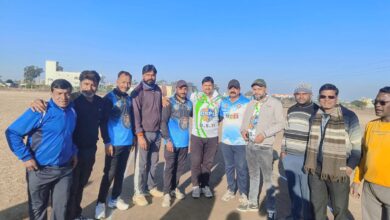 DSOPL 2025 match at MCG ground Seoni, Patrakar Tigers vs DS 11 cricket match