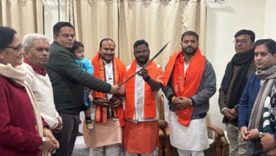 छपारा में बजरंग दल राष्ट्रीय संयोजक का भव्य स्वागत - Seoni News