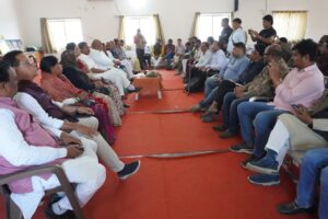 भाजपा जिला कार्यालय सिवनी में वीबी-जी रामजी योजना पर पत्रकारवार्ता करते प्रभारी मंत्री करण सिंह वर्मा, ग्रामीण विकास योजना, भाजपा सिवनी समाचार, मध्यप्रदेश सरकार की योजना