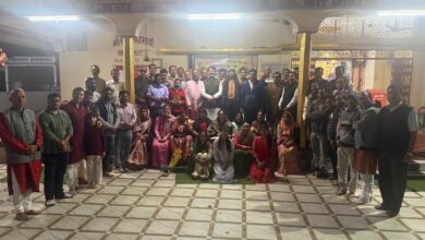 केवलारी में आयोजित ब्राह्मण समाज की बैठक में उपस्थित समाजजन एवं पदाधिकारी