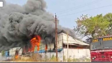 Imli Kheda industrial area plastic pipe factory massive fire Chhindwara