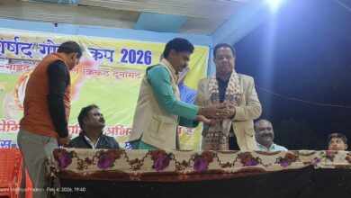 Parshad Gold Cup Cricket Night Tournament Seoni at Mission School Ground QK Sports Sarvodaya match crowd night lights