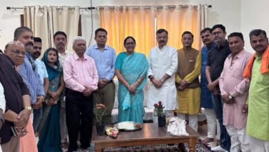 छपारा में राव उदय प्रताप सिंह का स्वागत