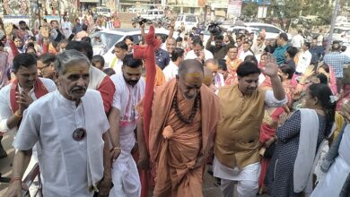 श्री द्वारकाधीश मंदिर में राधा कृष्ण विग्रह प्राण-प्रतिष्ठा शोभायात्रा सिवनी