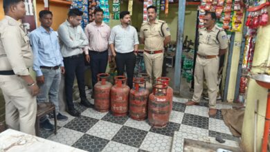 सिवनी में गैस सिलेंडर कार्रवाई - जब्त किए गए एलपीजी गैस सिलेंडर