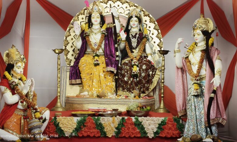 सिवनी रामनवमी शोभायात्रा मयूर पालकी श्रीराम मंदिर आयोजन