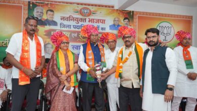 BJP Seoni district executive felicitation ceremony addressed by Faggan Singh Kulaste