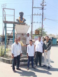 Madhavrao Scindia Jayanti Seoni BJP leaders garland statue tribute program image