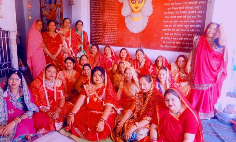 Ganga Nagar Suhaglon Program Seoni Durga Mandir Mahila Mandal
