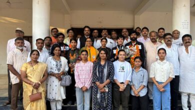 सिवनी किकबॉक्सिंग खिलाड़ी सम्मान - भाजपा कार्यालय में बेटियों को मिला सम्मान