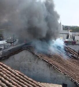 केवलारी मालवीय वार्ड 12 में घर में लगी आग