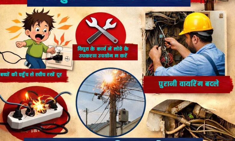 गर्मी में बिजली से आग का खतरा और बचाव के उपाय सिवनी