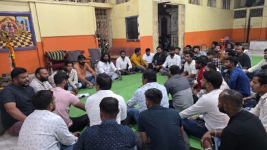 Seoni Chaitra Navratri Vehicle Rally preparation meeting Ram Mandir