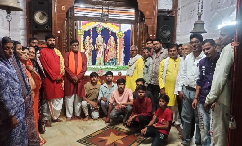 हनुमान जयंती कलबोड़ी - बड़ी संख्या में श्रद्धालु शामिल।