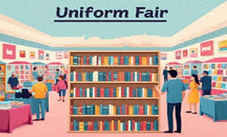 सिवनी पुस्तक गणवेश मेला 2026 - सिवनी में आयोजित पुस्तक एवं गणवेश मेला 2026, छात्रों के लिए किताबें और यूनिफॉर्म खरीदते अभिभावक