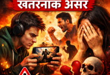 ऑनलाइन गेमिंग की लत से परेशान युवा और टूटते रिश्ते का प्रतीक चित्र