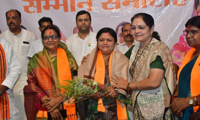 भाजपा महिला मोर्चा प्रदेश महामंत्री ज्योति नरेश सिंह राजपूत स्वागत -उमड़ा जनसैलाब