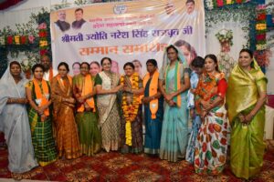 भाजपा महिला मोर्चा प्रदेश महामंत्री ज्योति नरेश सिंह राजपूत स्वागत -उमड़ा जनसैलाब