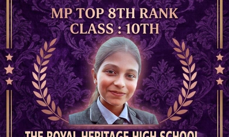 मैथिली महिमा अग्रवाल – 10वीं बोर्ड में 98.4% अंक प्राप्त कर प्रदेश में 8वां स्थान हासिल किया