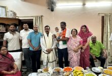 नरोत्तम मिश्रा सिवनी आगमन - सिवनी विधायक दिनेश राय मुनमुन के निवास पर स्वागत