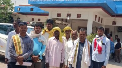 गुनगुन जलाशय बांध सिवनी में किसानों का विरोध प्रदर्शन