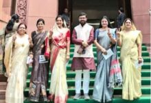 नारी शक्ति वंदन अधिनियम लोकसभा सत्र के दौरान छिंदवाड़ा की महिला जनप्रतिनिधि संसद में