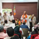 BJP meeting Seoni Ashok Rohani Meena Bisen addressing workers mandal meeting