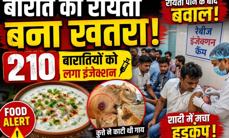 बारात रायता मामला छिंदवाड़ा - 210 लोगों को लगे रेबीज इंजेक्शन, स्वास्थ्य विभाग का कैंप