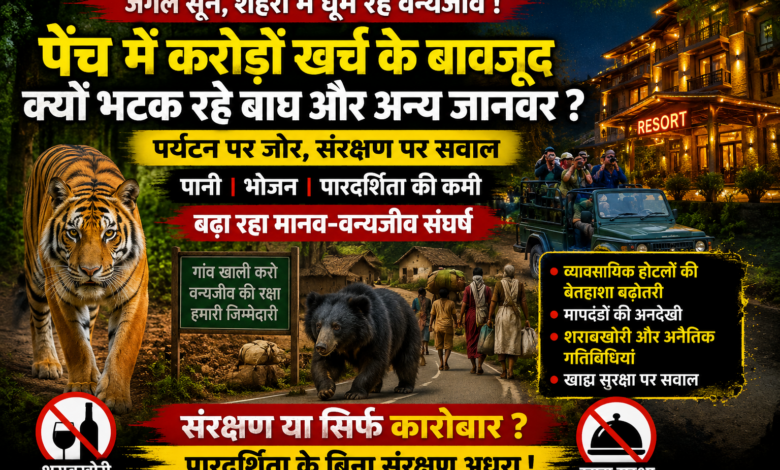 पेंच राष्ट्रीय उद्यान में वन्यजीव संरक्षण और बढ़ते पर्यटन को दर्शाता थंबनेल