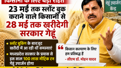 गेहूं खरीदी की तारीख बढ़ाने की घोषणा करते मुख्यमंत्री डॉ. मोहन यादव