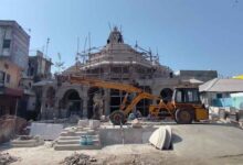 श्री बड़ी माता मंदिर नवनिर्माण योजना का शुभारंभ करते ट्रस्ट सदस्य