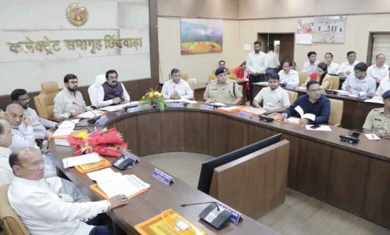छिंदवाड़ा पेयजल समस्या समाधान जरूरी — कलेक्टर कार्यालय में जिला विकास सलाहकार समिति की बैठक, पेयजल समस्या पर चर्चा