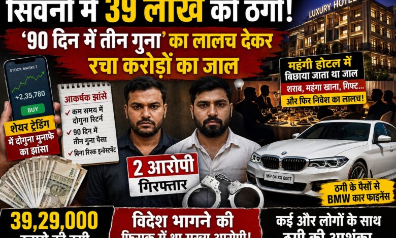 ठगी करने वाले दो आरोपी भोपाल से गिरफ्तार