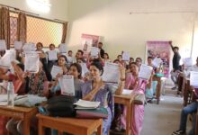 बरघाट कॉलेज में सेफ क्लिक 2.0 अभियान के तहत साइबर सुरक्षा एवं नशामुक्ति पर आयोजित जागरूकता कार्यशाला।
