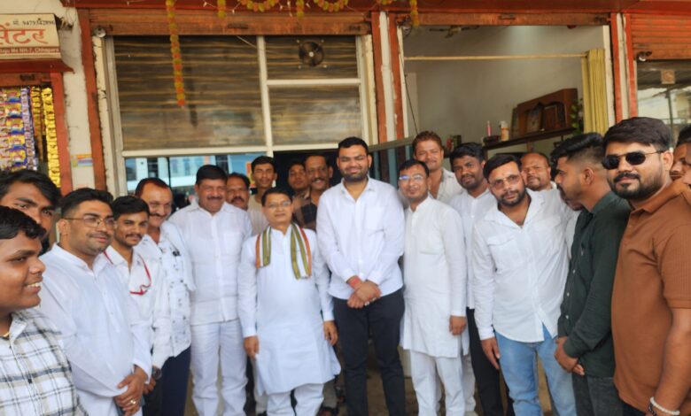 छपारा में युवा कांग्रेस प्रदेश अध्यक्ष यश घंगोरिया का कांग्रेस कार्यकर्ताओं द्वारा स्वागत