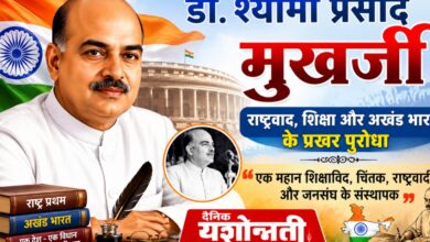 डॉ श्यामा प्रसाद मुखर्जी का चित्र, राष्ट्रवाद और अखंड भारत पर विशेष लेख