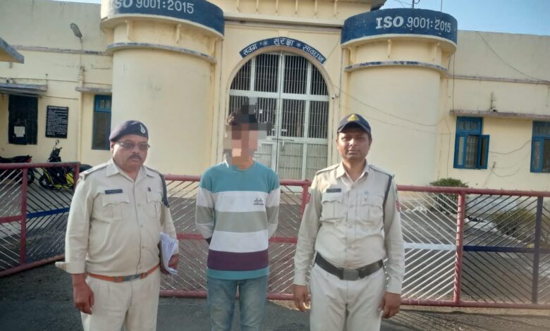 आदेगांव पुलिस टीम द्वारा अपहृत नाबालिग बालिका को सकुशल बरामद करने के बाद आरोपी गिरफ्तार