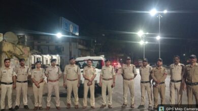 सिवनी पुलिस कॉम्बिंग गश्त - रात में कॉम्बिंग गश्त करती सिवनी पुलिस टीम