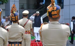 भोपाल पुलिस मुख्यालय में आईजी कॉन्फ्रेंस को संबोधित करते मुख्यमंत्री डॉ मोहन यादव