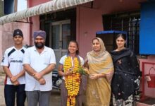 सिद्धू हॉस्पिटल में एशिया कप की टॉप स्कोरर नौशीन नाज़ का सम्मान