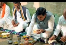मुख्यमंत्री डॉ. मोहन यादव गरीब परिवार के घर भोजन