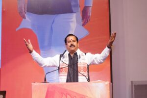 भोपाल में विकसित भारत संकल्प सम्मेलन को संबोधित करते मुख्यमंत्री डॉ मोहन यादव और केंद्रीय मंत्री धर्मेंद्र प्रधान